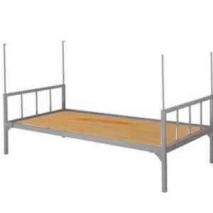 Giường sắt đơn rộng 85cm màu ghi – GS 02